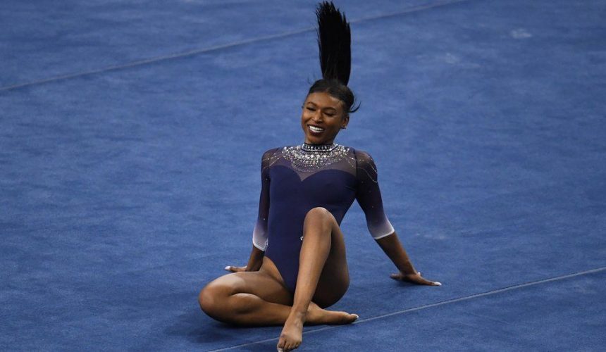  Nia Dennis: US gymnast’s ‘black excellence’ routine goes viral